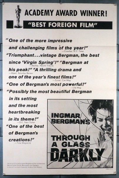 Through A Glass Darkly (1961) Original Movie Poster