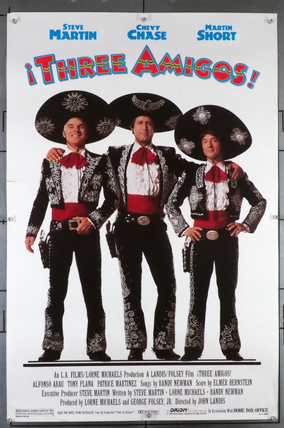 !Three Amigos! (1986) Original Movie Poster