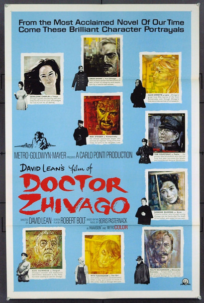 DOCTOR ZHIVAGO (1964) 7310 Original MGM Style C One Sheet Poster (27x41). Art by M. Piotrowski. Tri-Folded. Near Mint.