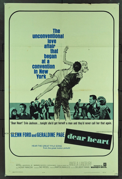 DEAR HEART (1965) 11047 Original Warner Brothers One Sheet Poster (27x41). Folded. Fine Condition.