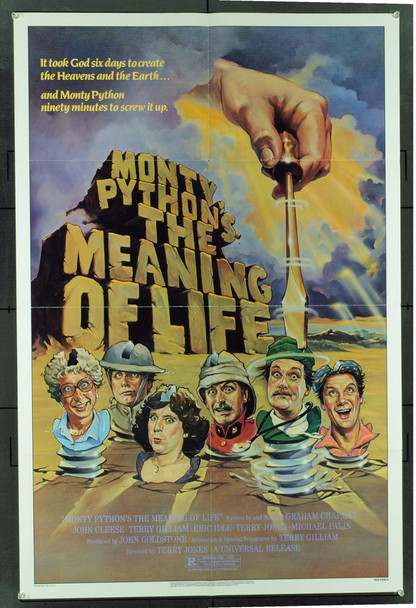 MONTY PYTHON'S THE MEANING OF LIFE (1983) 20545 One-Sheet Movie Poster (27x41) Folded  Very Fine  Art by Bill Garland Original Universal Pictures One Sheet Poster (27x41).  Folded.  Very Fine Condition.