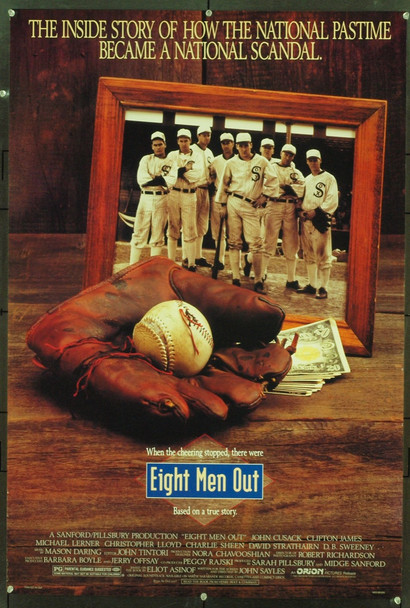 EIGHT MEN OUT (1988) 21268 Original Orion Pictures One Sheet Poster (27x41). Rolled.  Near Mint.