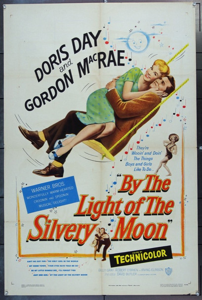 BY THE LIGHT OF THE SILVERY MOON (1953) 2131 Original Warner Brothers One Sheet Poster (27x41).  Folded.  Fine Condition.