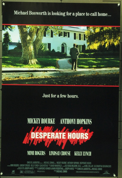 DESPERATE HOURS (1990) 3918 Original MGM One Sheet Poster (27x41).  Unfolded.  Very Fine.
