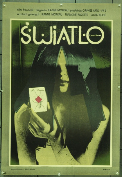 LUMIERE (1976) 22134 Original Polish Poster (23x33).  Andrej Klimowski Artwork.  Rolled.  Very Fine.