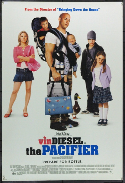 PACIFIER, THE (2005) 22156 Original Walt Disney Productions One Sheet Poster (27x41).  Double-Sided.  Rolled.  Very Fine.