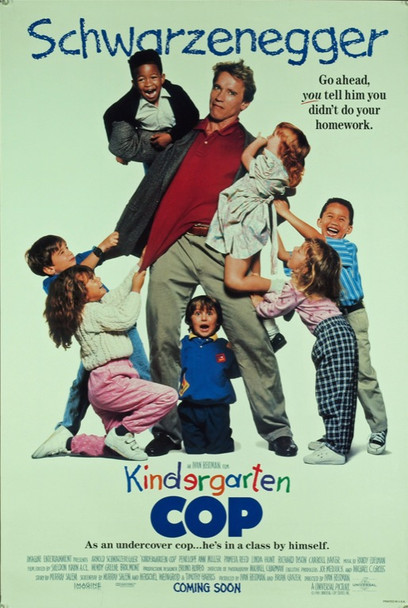 KINDERGARTEN COP (1990) 4594 Original Universal Pictures One Sheet Poster (27x41).  Rolled.  Fine condition.