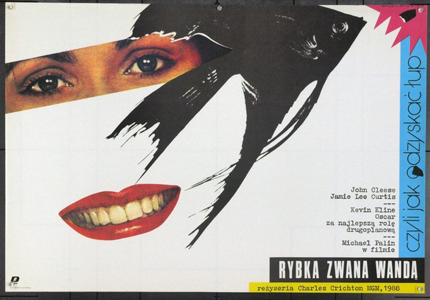 FISH CALLED WANDA, A (1988) 22055 Original Polish Poster (27x38). Andrzej Nowaczyk Artwork. Very Fine.