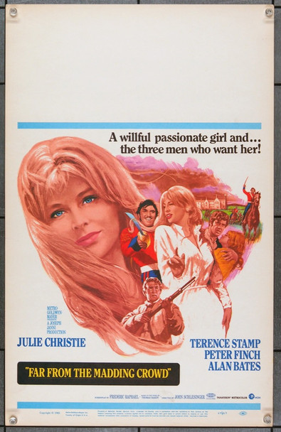 FAR FROM THE MADDING CROWD (1967) 21855 Original MGM Window Card (14x22). Very Fine.