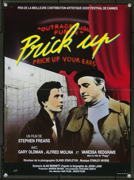 PRICK UP YOUR EARS (1987) 22698 Original French Poster (16x22).  Folded.  Very Fine.