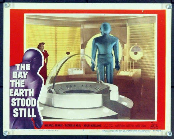 DAY THE EARTH STOOD STILL, THE (1951) 8076  Movie Poster  Gort  Original 20th Century-Fox Scene Lobby Card (11x14). Card No. 2. Very Fine.