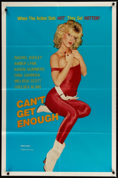 CAN'T GET ENOUGH (1985) 23970 Reeltime Distributing One Sheet  27x41  Folded.  ADULTS ONLY!