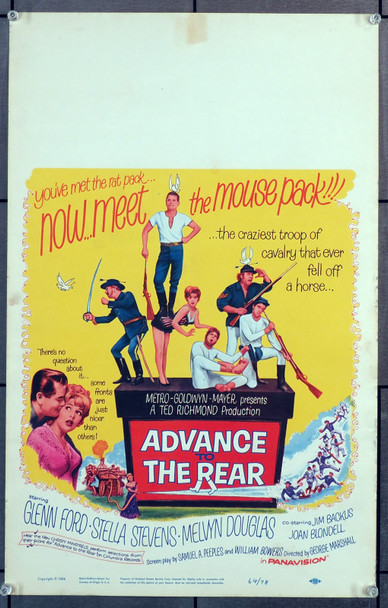 ADVANCE TO THE REAR (1964) 21828 Original Fox Film Corporation Insert Poster (14x36).  Very Fine.
