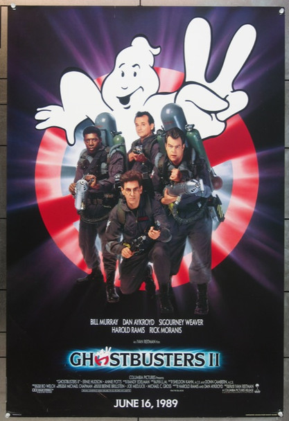 GHOSTBUSTERS II (1989) 627  Movie Poster  Rolled One Sheet   Original Columbia Pictures Advance One Sheet Poster (27x41).  Rolled.  Very Fine Condition.