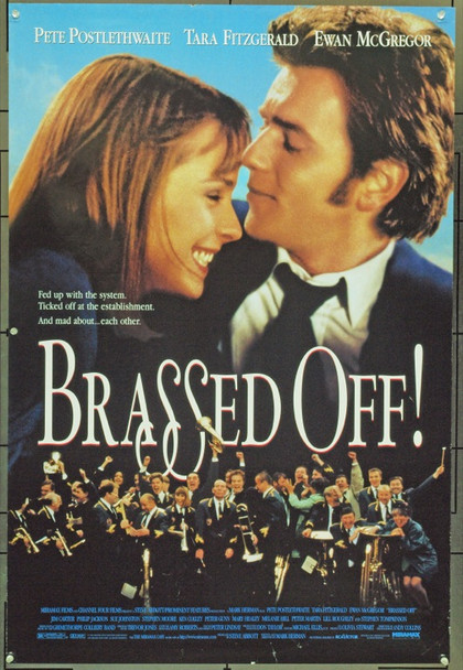 BRASSED OFF (1997) 16166 Original Miramax Films One Sheet Poster (27x41).  Double-Sided.  Unfolded.  Very Fine.