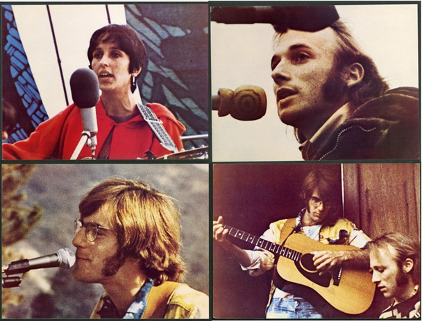 CELEBRATION AT BIG SUR (1971) 4919 Movie Posters  Joan Baez  Stephen Stills  John Sebastian   Baird Bryant  Jophanna Demetrakes Original 20th Century-Fox Group Of Four Oversized Color Stills (10x14).  Fine Condition.