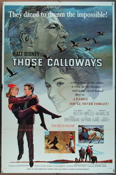 CALLOWAYS, THOSE (1965) 5167 Disney Company One Sheet Poster   27x41  Folded  Fine Plus