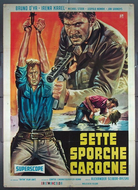 WOLVES' ECHOES (1968) 25572 Movie Poster  Italian 39x55  Art by Mario De Berardinis Original Italian Two Foglio Poster   39x55  Fine Plus Condition  Folded