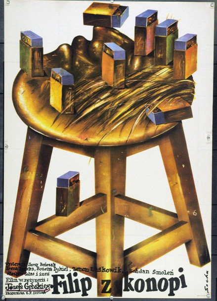 PHILIP OF CANNIBIS (1983) 22234 Original Polish Poster (27x38).  Socha Artwork.  Unfolded.  Very Fine.