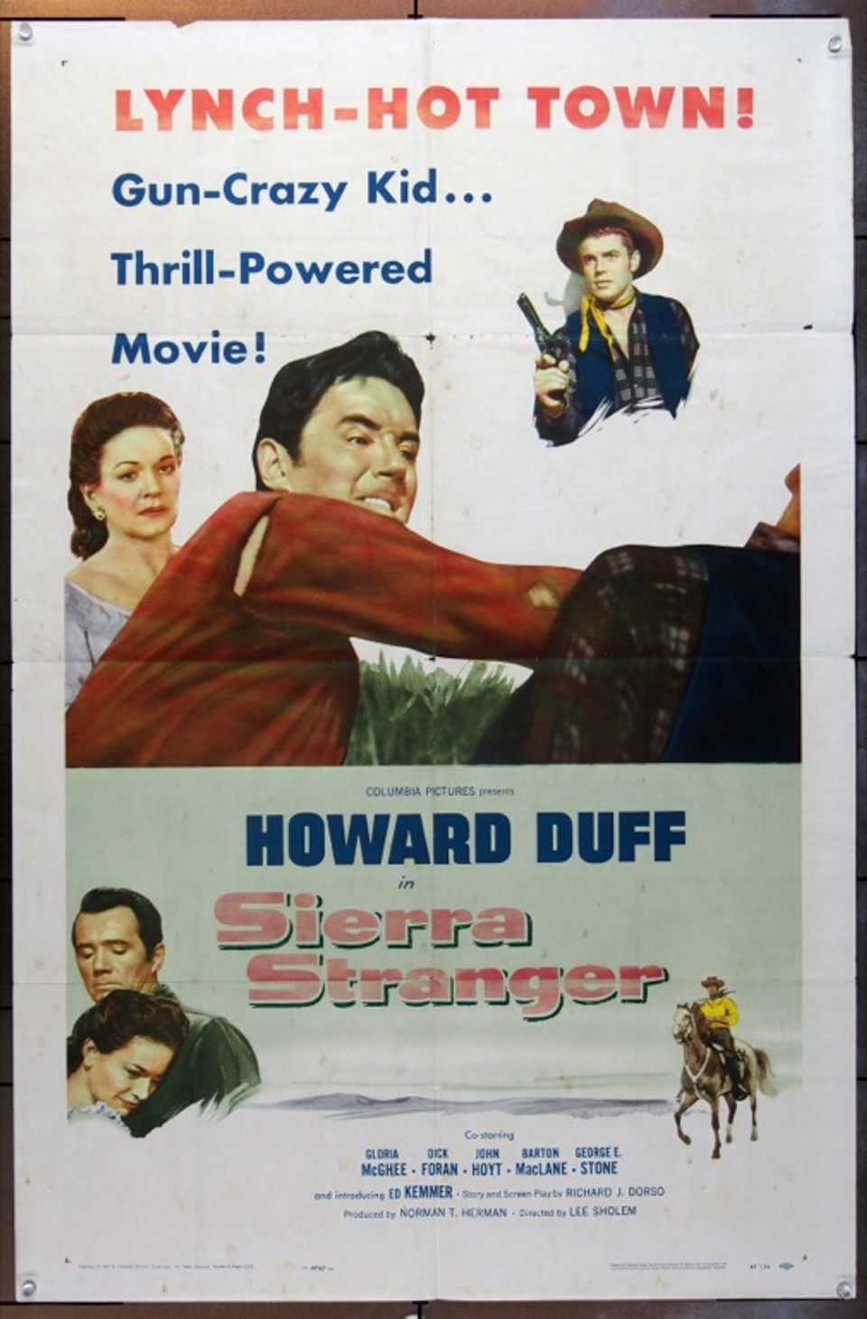 Original Red Headed Stranger (1986) movie poster in C8 condition for 90.00