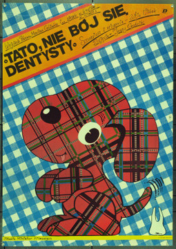 DAD, DON'T BE AFRAID OF THE DENTIST (1986) 22139 Original Polish Poster (27x38).  Lutczyn Artwork.  Unfolded.  Very Fine.