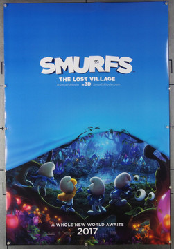 SMURFS: THE LOST VILLAGE (2017) 26564 Sony Pictures Original U.S. One-Sheet Poster (27x40) Double-Sided  Never Folded  Very Fine Condition