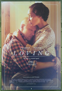 LOVING (2016) 26602 Original Focus Features Advance One Sheet Poster (27x40).  Rolled.  Very Fine.