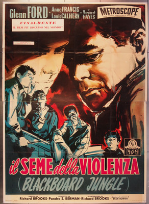 Original Blackboard Jungle (1955) movie poster in C8 condition for
