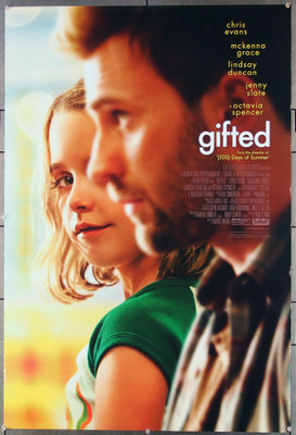 Original Gifted (2017) movie poster in C8 condition for