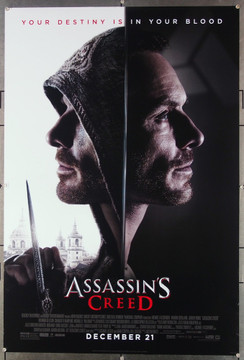 ASSASSINS CREED (2016) 26728 20th Century Fox Original One Sheet Poster (27x40).  Rolled.  Very Fine Condition.