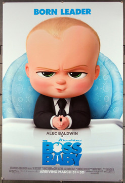 BOSS BABY, THE (2017) 26732 20th Century Fox Original Teaser One-Sheet Poster (27x40)  Rolled Double-Sided  Very Fine Condition