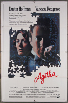 AGATHA (1979) 27103 Original Warner Brothers One Sheet Poster (27x41).  Folded.  Very Fine.