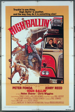 HIGH-BALLIN' (1978) 12138 American International Original One-Sheet Poster (27x41) Folded  Very Fine Condition