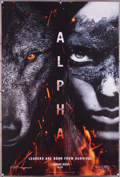 ALPHA (2018) 27475 Columbia Pictures Original One-Sheet Poster (27x40)  Advance Poster  Fine Plus Condition