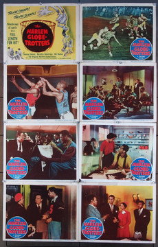 HARLEM GLOBETROTTERS (1951) 8279 Columbia Pictures Original U.S. Lobby Card Set  Eight individual cards   11x14  Good to Very Good Condition