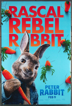 PETER RABBIT (2018) 27677 Columbia Pictures Original U.S. Teaser or Advance Style B One-sheet Poster  27x40  Rolled  Very Fine