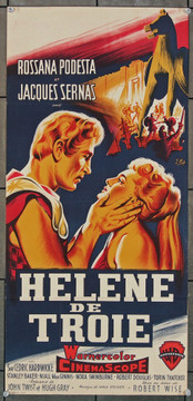 HELEN OF TROY (1956) 15728 Warner Brothers Original French 18x29  Folded  Very Fine Condition