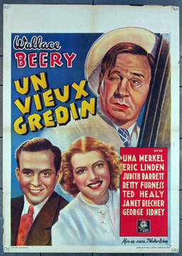 GOOD OLD SOAK, THE (1937) 11866 MGM Original Pre-War Belgian Poster (24x34) Folded  Fine Plus Condition