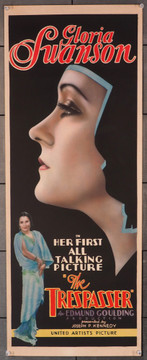 TRESPASSER, THE (1929) 27888 United Artists Original U.S. Insert Card Poster (14x36) Fine Plus to Very Fine Condition