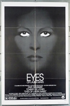 EYES OF LAURA MARS, THE (1978) 8813 Original Columbia Pictures One Sheet Poster (27x41).  Folded.  Fine Plus Condition