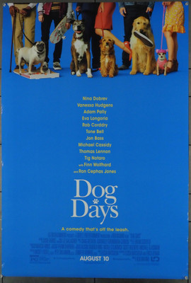 Original Dog Days (2018) movie poster in F+ condition for $45.00