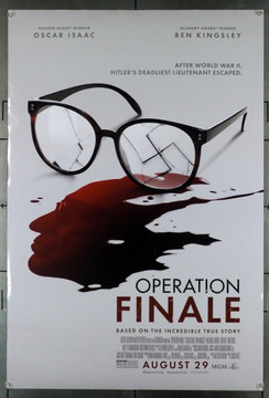 OPERATION FINALE (2018  ) 28080 Original MGM One Sheet Poster (27x40).  Double-Sided.  Rolled.  Fine to Very Fine Condition.