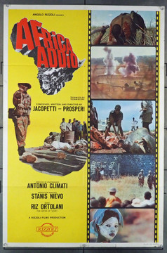 AFRICA ADDIO (1966) 4152 Cineriz Original U.S. One-Sheet Poster (27x41) Style C  Very Good Condition  Theater-Used