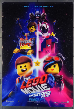 LEGO MOVIE 2, THE:THE SECOND PART (2019) 28147 Original Warner Brothers Advance One Sheet Poster (27x41).  Double-Sided.  Rolled.  Very Fine Condition.