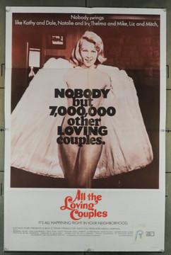 ALL THE LOVING COUPLES (1969) 4153 U-M Film Original U.S. One-Sheet Poster (27x41) Folded  Very Good Condition