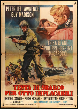 TESTA DI SBARCO PER OTTO IMPLACABILI (1968) 28223 Original Italian Poster (39x55)  Folded  Fine Plus Condition  Used