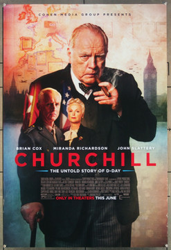 CHURCHILL (2017) 27083 Original Cohen Media Group One Sheet Poster (27x41).  Rolled  Very Fine.