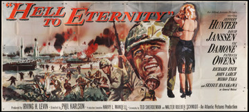 HELL TO ETERNITY (1960) 28315 Allied Artists Original U.S. 24 sheet poster  Exterior Billboard 9 x 20 feet  Fine Condition