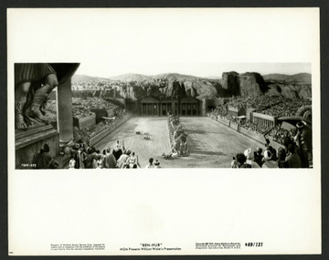 BEN-HUR (1959) 28593  FULL FRAME PHOTOGRAPH  CIRCUS MAXIMUS LONG SHOT MGM Studio Photograph (8x10)  Re-release of 1969  Production Still No 1724-299