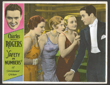 SAFETY IN NUMBERS (1930) 19744  CHARLES BUDDY ROGERS   CAROLE LOMBARD Paramount PIctures Original U.S. Scene Lobby Card  (11x14)  Very Fine Condition